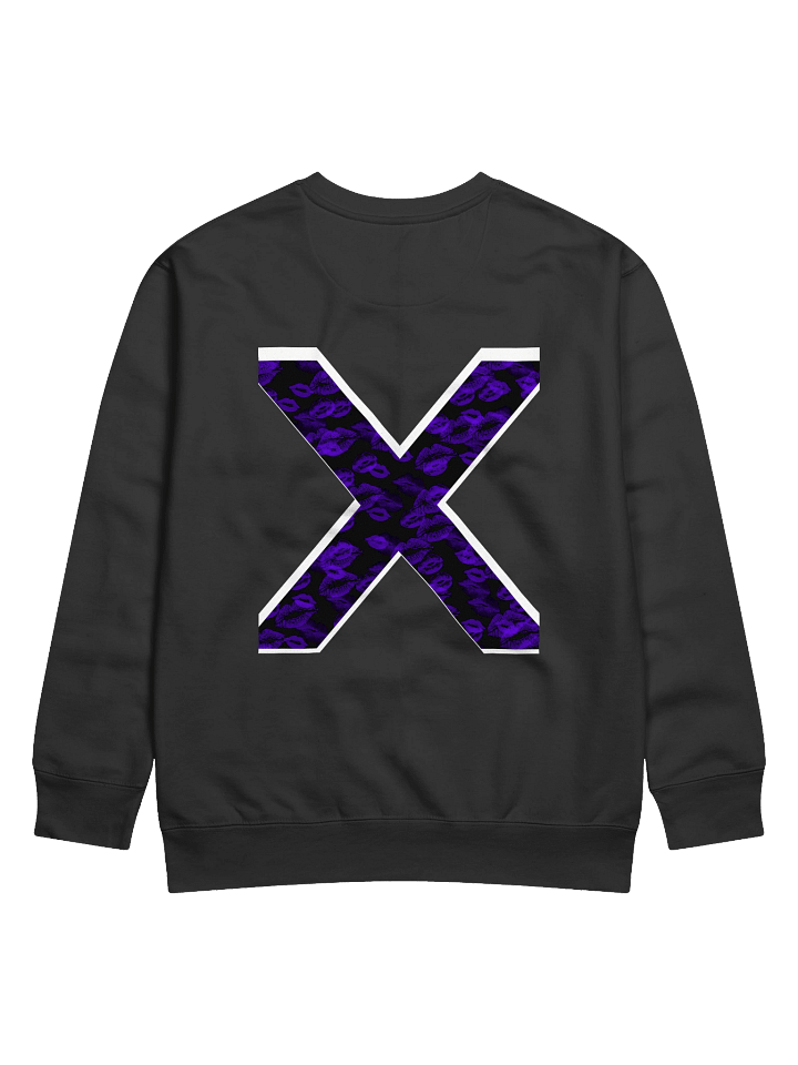 Black X Purple Lipstick Kisses | Crewneck product image (1)