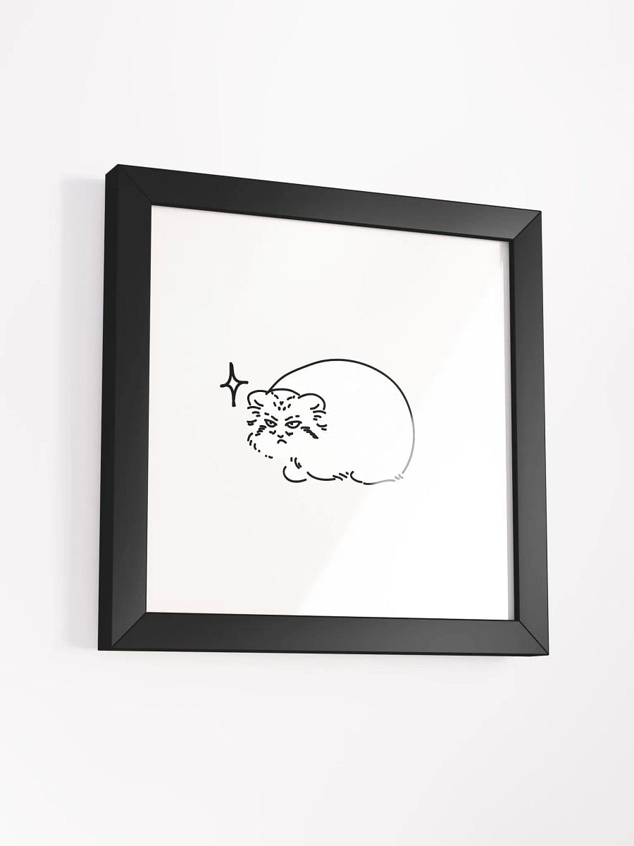 Grumpy Manul - Framed Print product image (8)