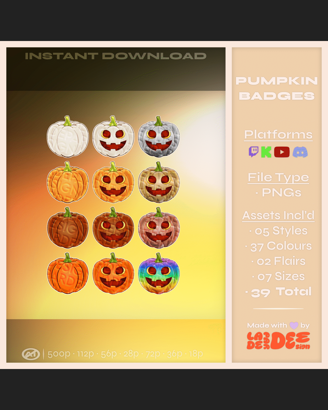 Pumpkins Badges product image (1)