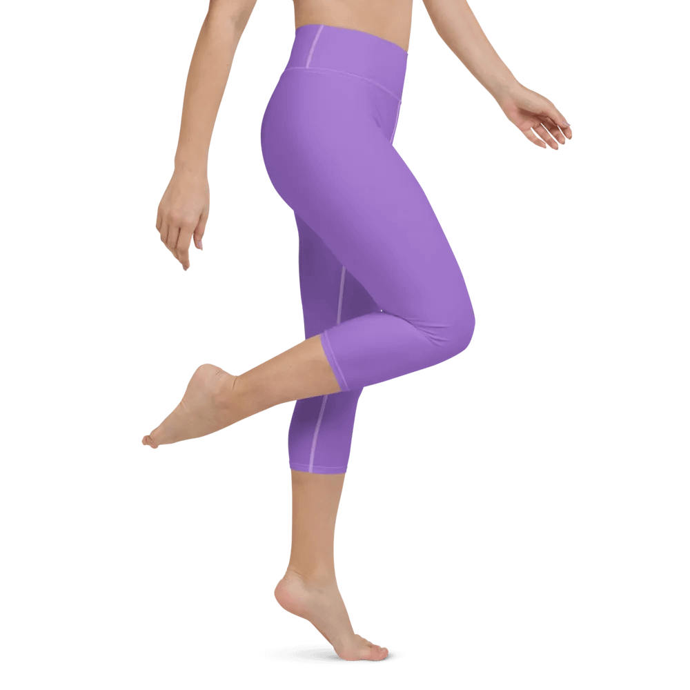Plain Color Amethyst Yoga Capri Leggings product image (5)