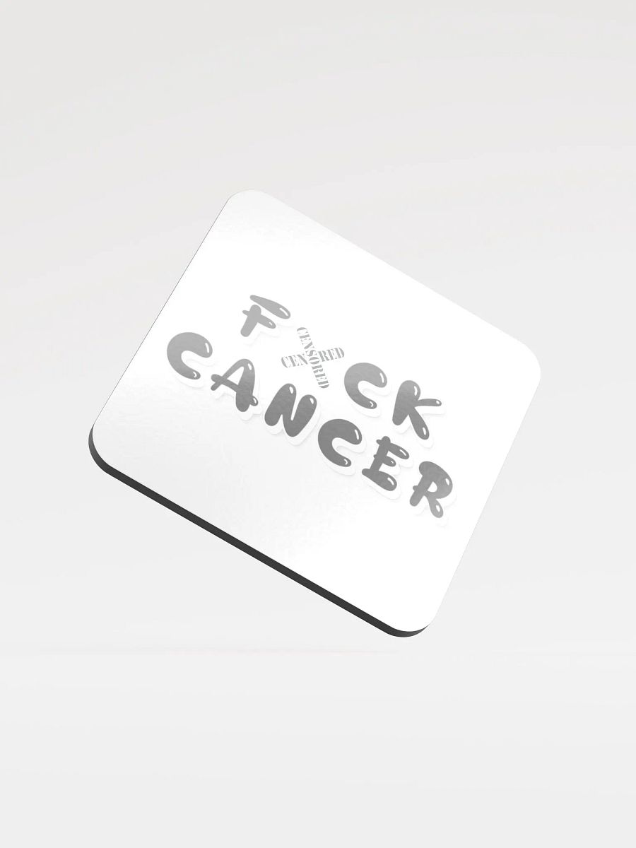 F*CK CANCER Glossed Cork Coaster product image (4)