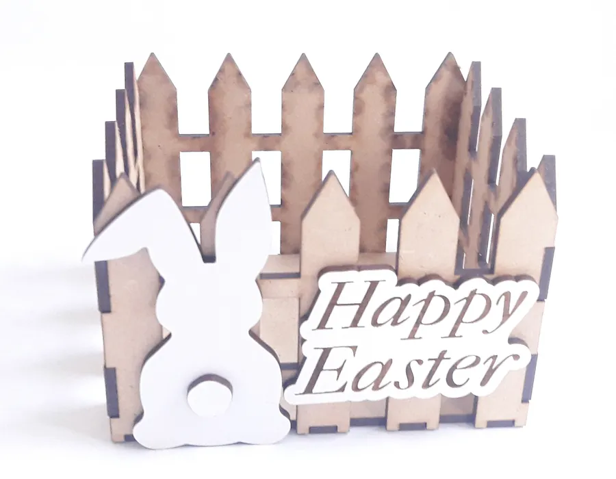 Easter Fence Basket - Laser Cut Files product image (3)