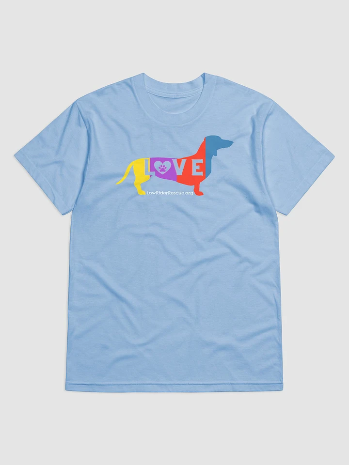 LOVE Dachshunds - colorful doxie t-shirt product image (1)