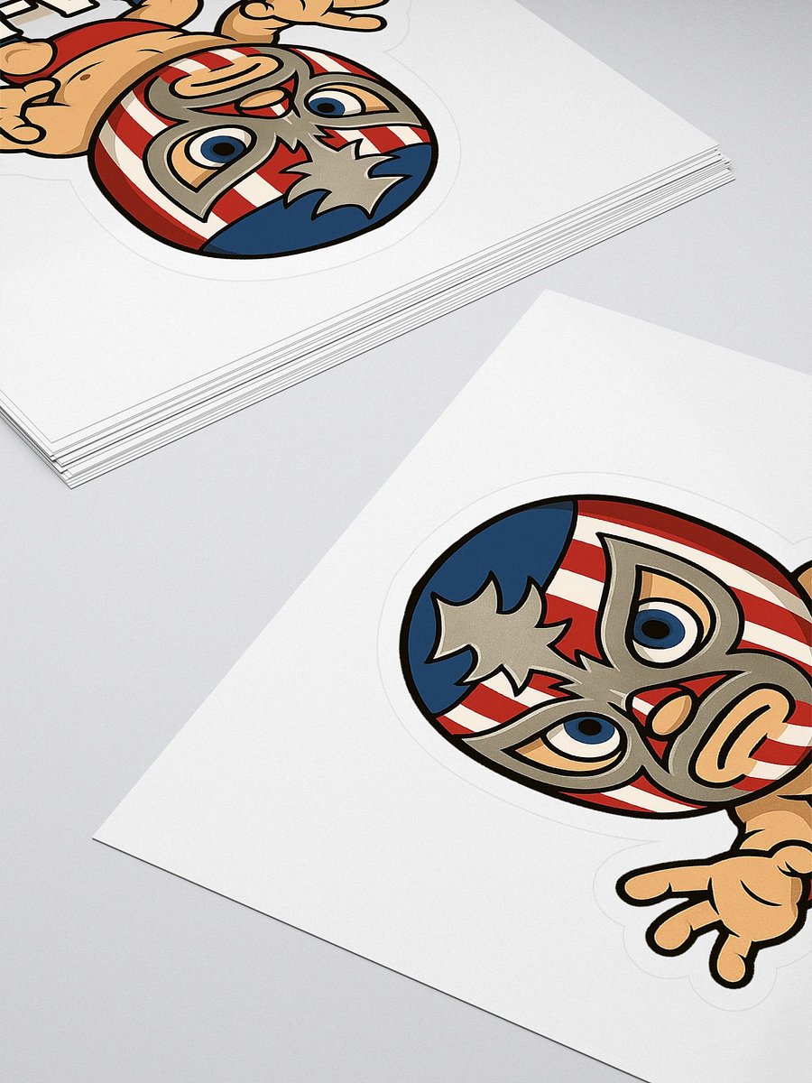 Lucha-Dad Wrestler Kiss Cut Stickers product image (4)
