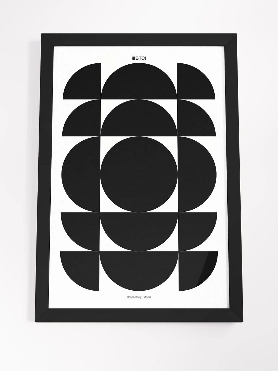 Bitcoin Nodes Poster [framed] product image (4)
