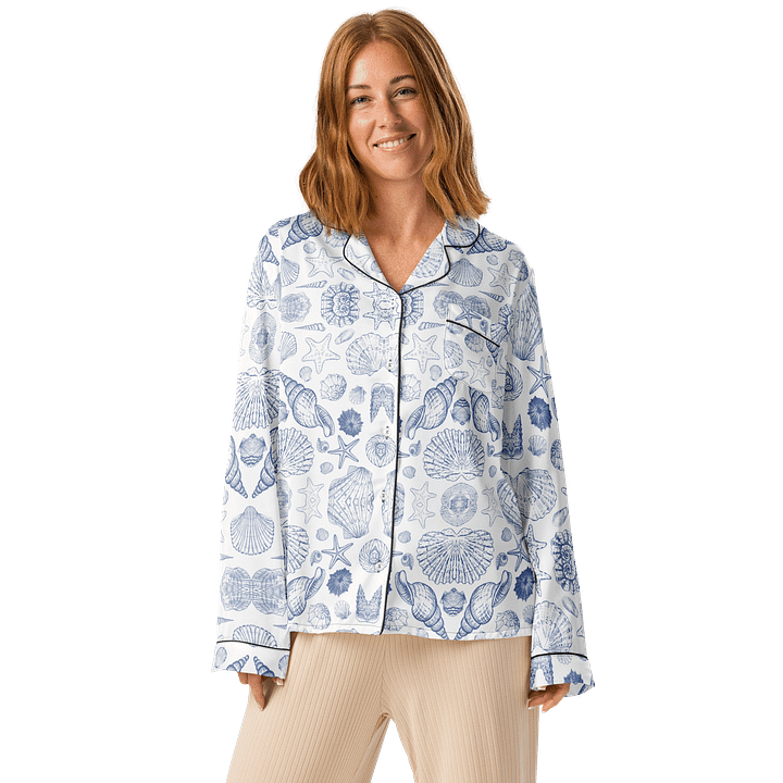 Symmetric Blue Dream Women's Pajama Top product image (1)