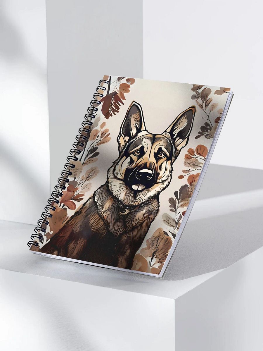 Autumn German Shepherd Spiral Notebook product image (4)