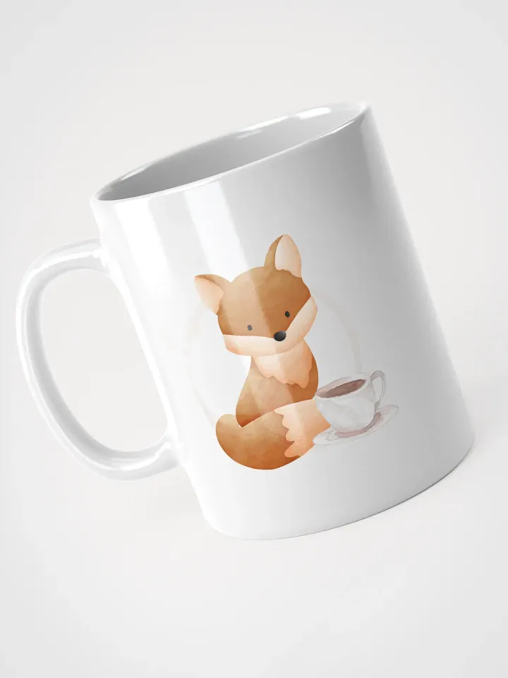 Coffee with Peach | White Glossy Mug product image (1)