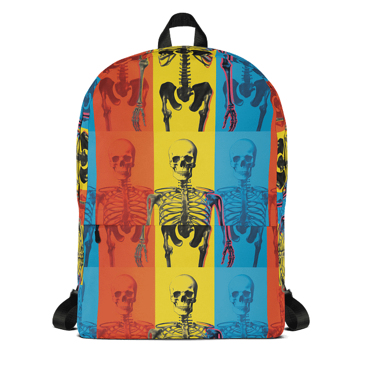 Skeleton Grid All-Over Backpack product image (2)