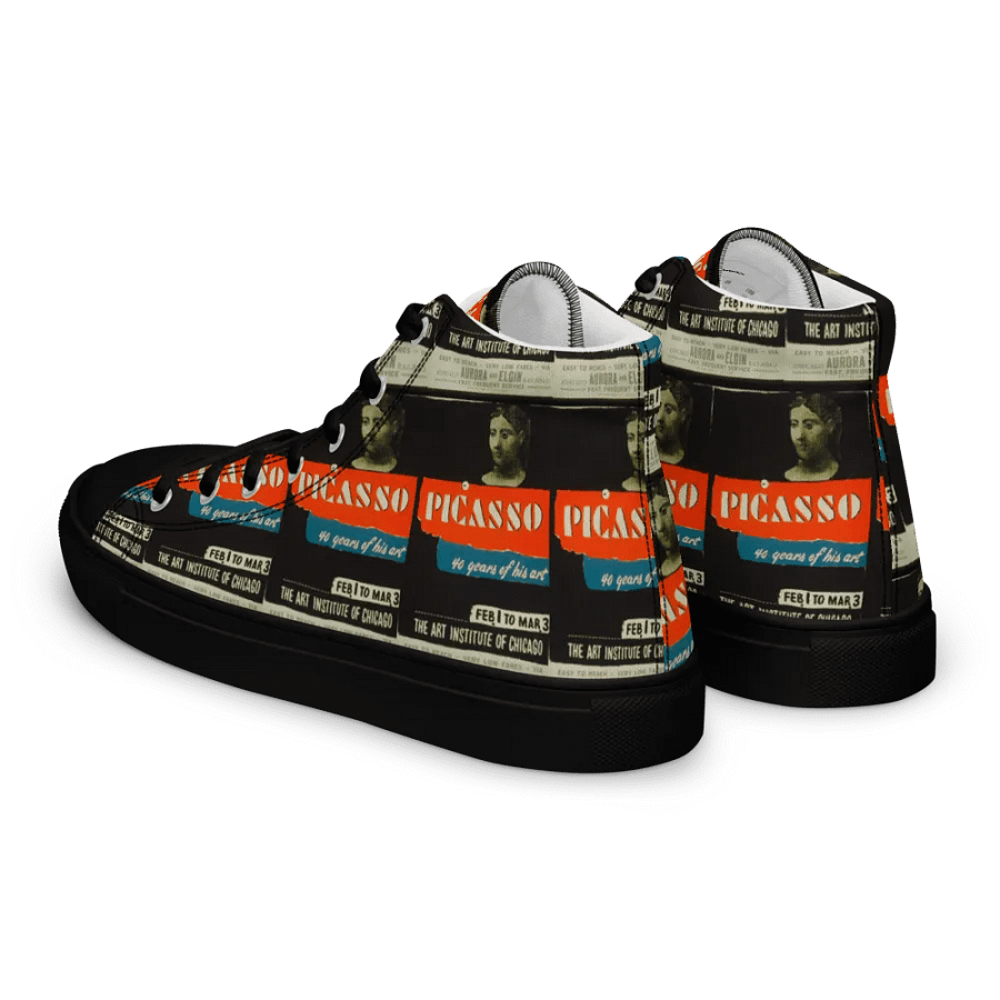 Picasso Art Poster Men's Canvas High Tops product image (8)
