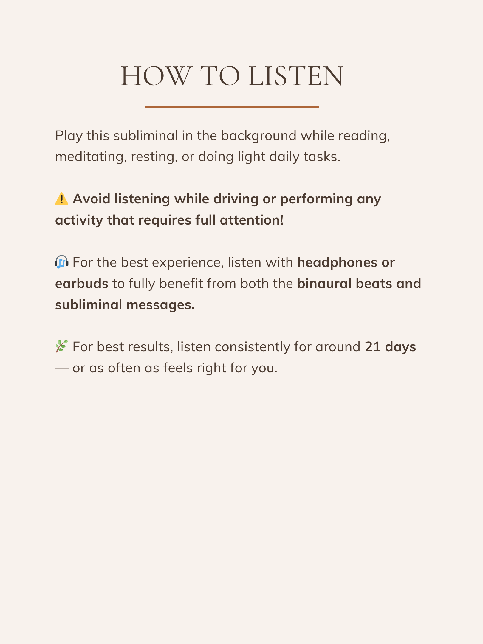 Embrace Inner Peace & Calm - Anxiety Relief Subliminal | MP3 Audio Download product image (4)