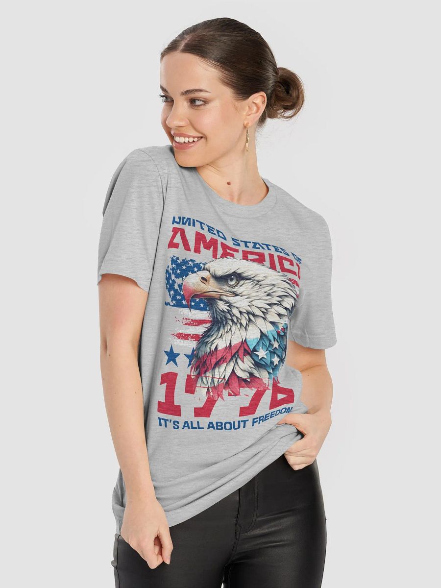 United state eagle shirt, USA freedom Tshirt, independence day retro tee product image (8)