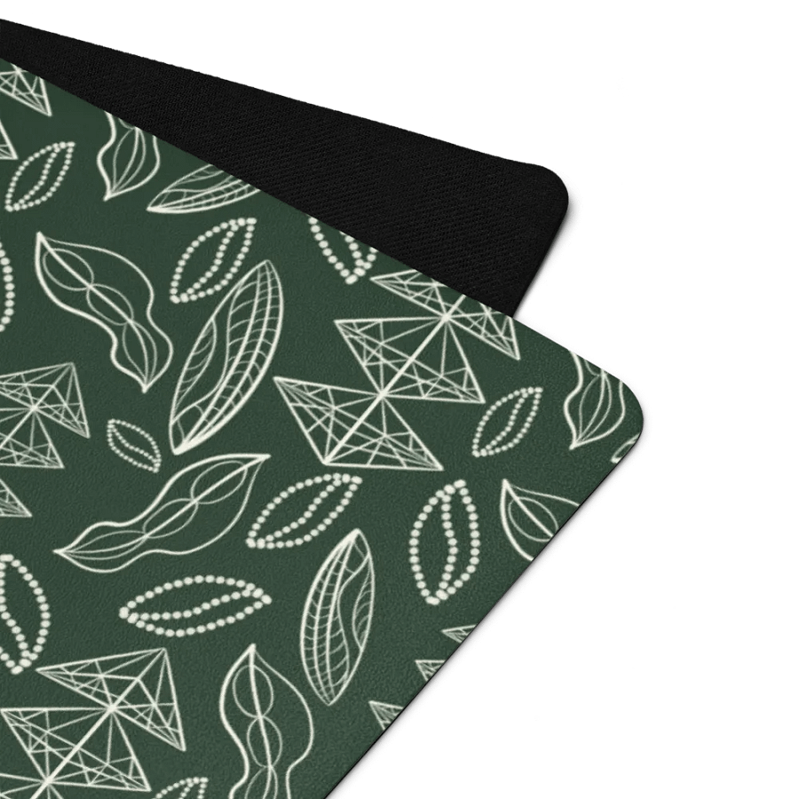 El Yunque Brew Bliss: Abstract Coffee Bean Tribal Exercise Mat product image (2)