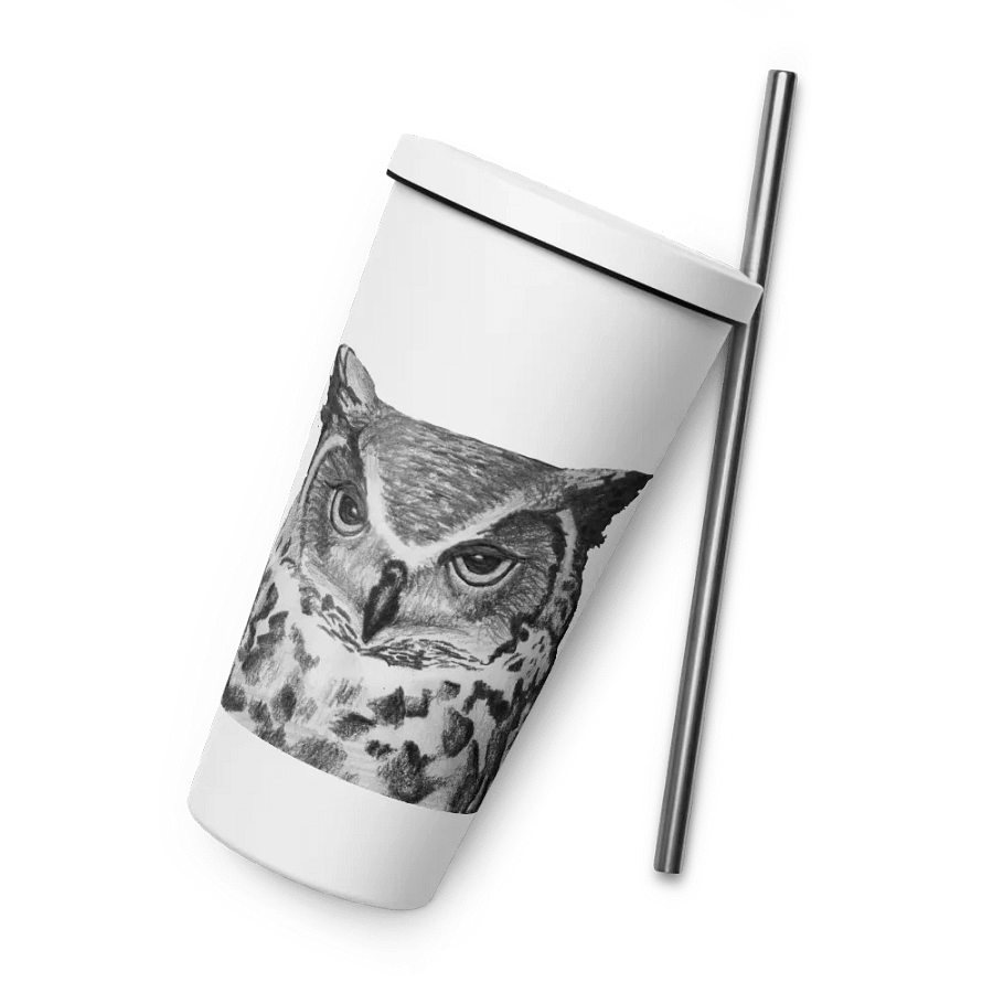 Owl Drawing Straw Cup product image (6)