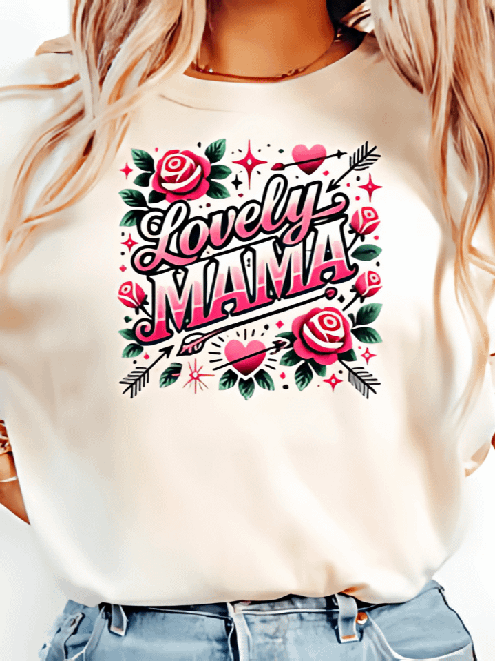 One Loved Mama Sublimation Design – Retro Valentine’s Day Art for Moms – Perfect for Shirts, Mugs & Gifts – 300 DPI PNG Instant Download product image (1)