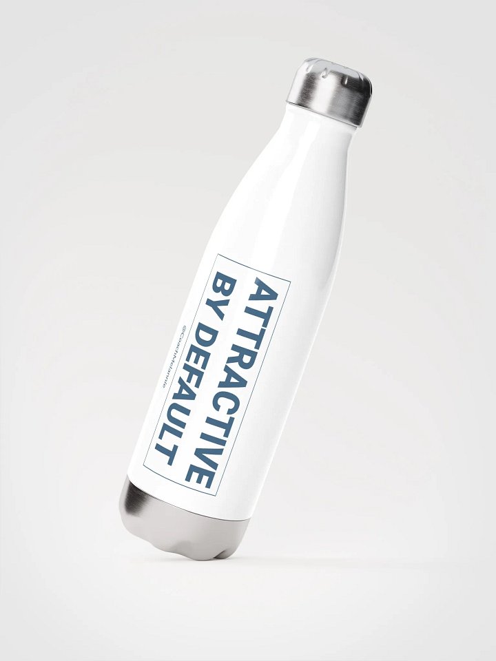 Attractive By Default – 17 oz Insulated Water Bottle (White) product image (2)