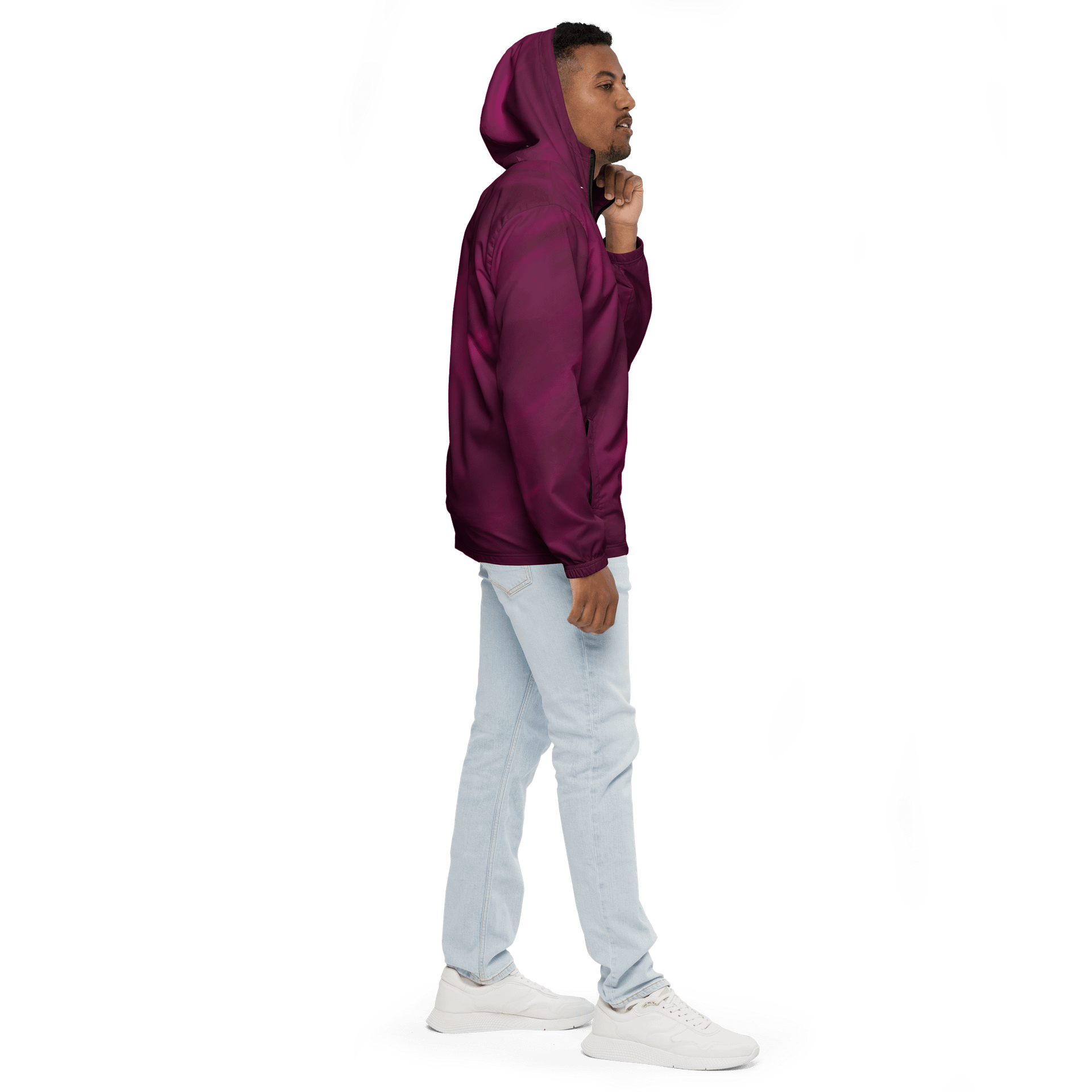 Burgundy Gradient All-Over Windbreaker product image (5)