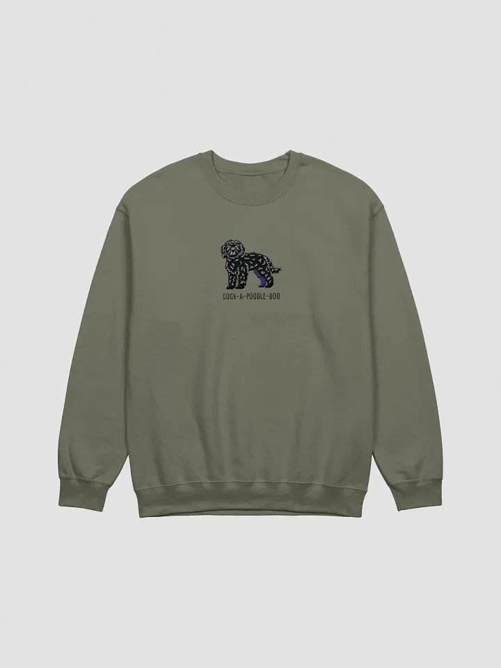 Cock-A-Poodle-Doo Sweatshirt (Embroidered) of a Cockapoo(Black) product image (7)