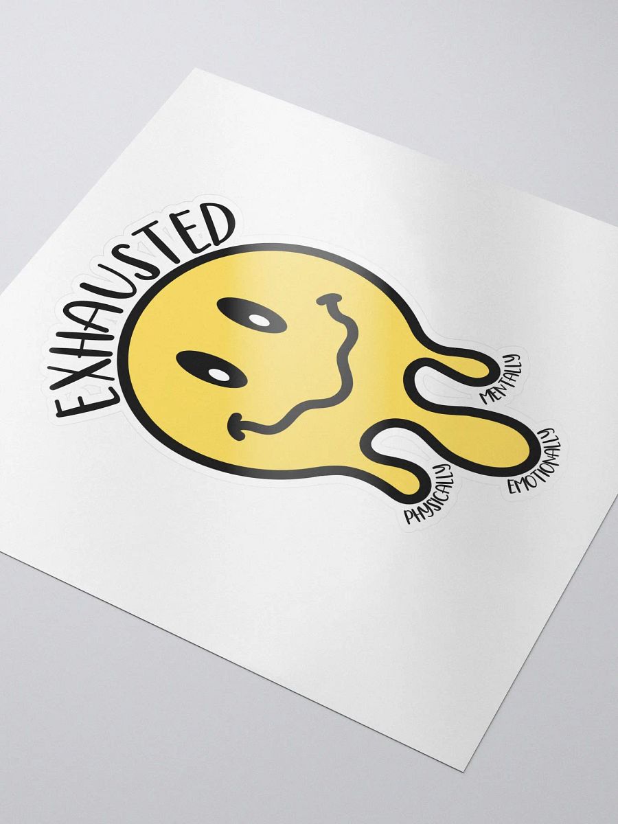 Exhausted Color Kiss Cut Sticker product image (3)