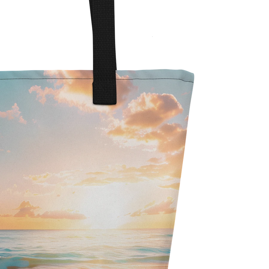 Tote Bag: Beach Sunset Ocean Waves Turquoise Ocean Scenic Design product image (5)