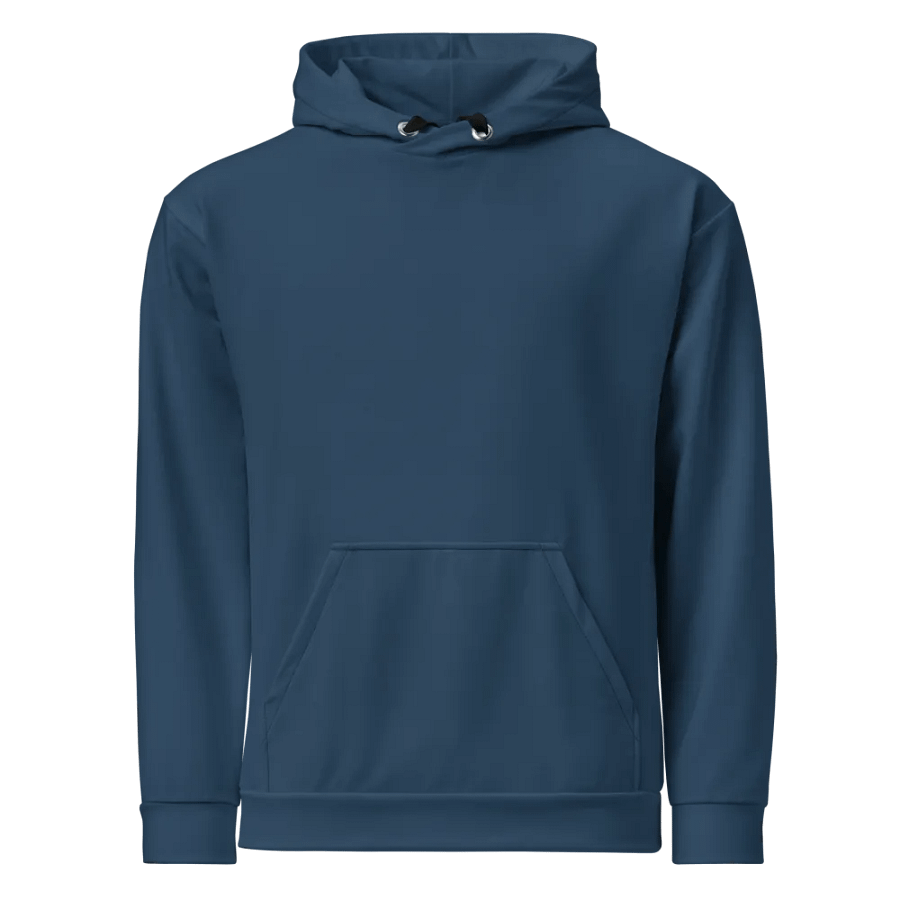 Plain Dark Bluish Gray Light Summer Unisex Recycled Polyester Heavyweight Premium Hoodie by Treasure Pie product image (8)
