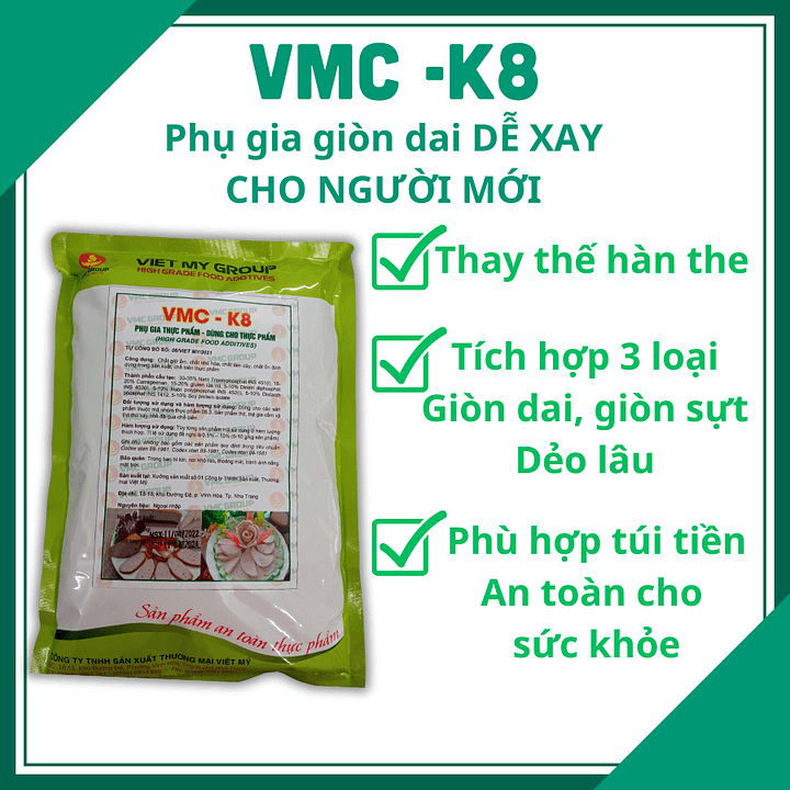 VMC K8 – Phụ gia tích hợp SIÊU GIÒN DAI dễ làm product image (1)