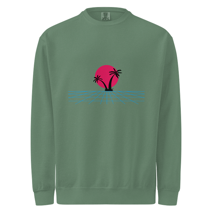 Retro-Futuristic Sunset Sweatshirt product image (1)