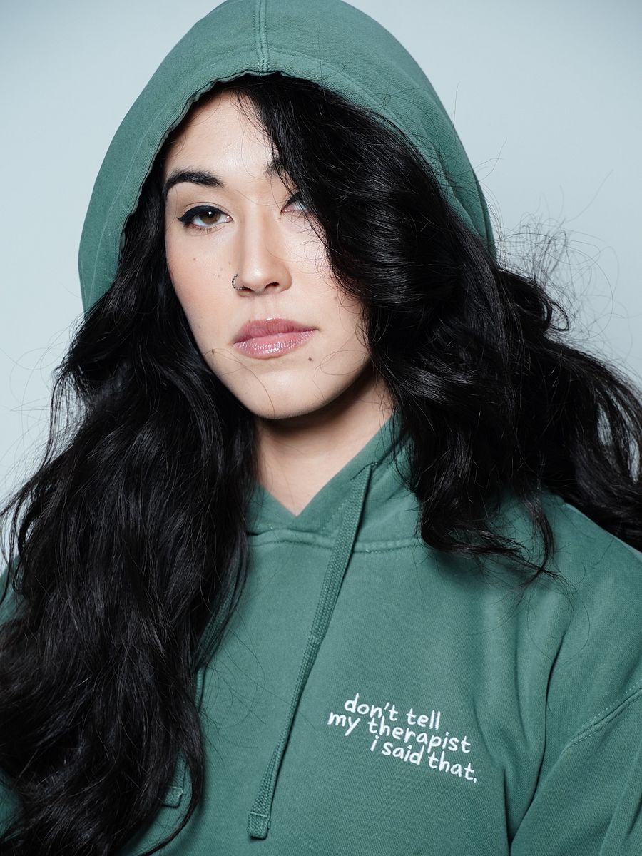 Therapy Hoodie (Embroidered) product image (4)