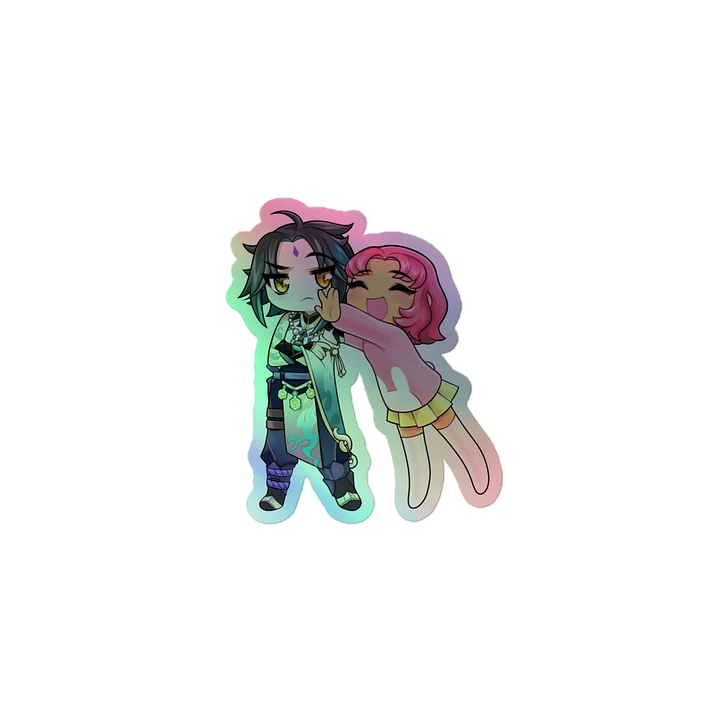 Leah + Xiao Holographic Sticker product image (1)