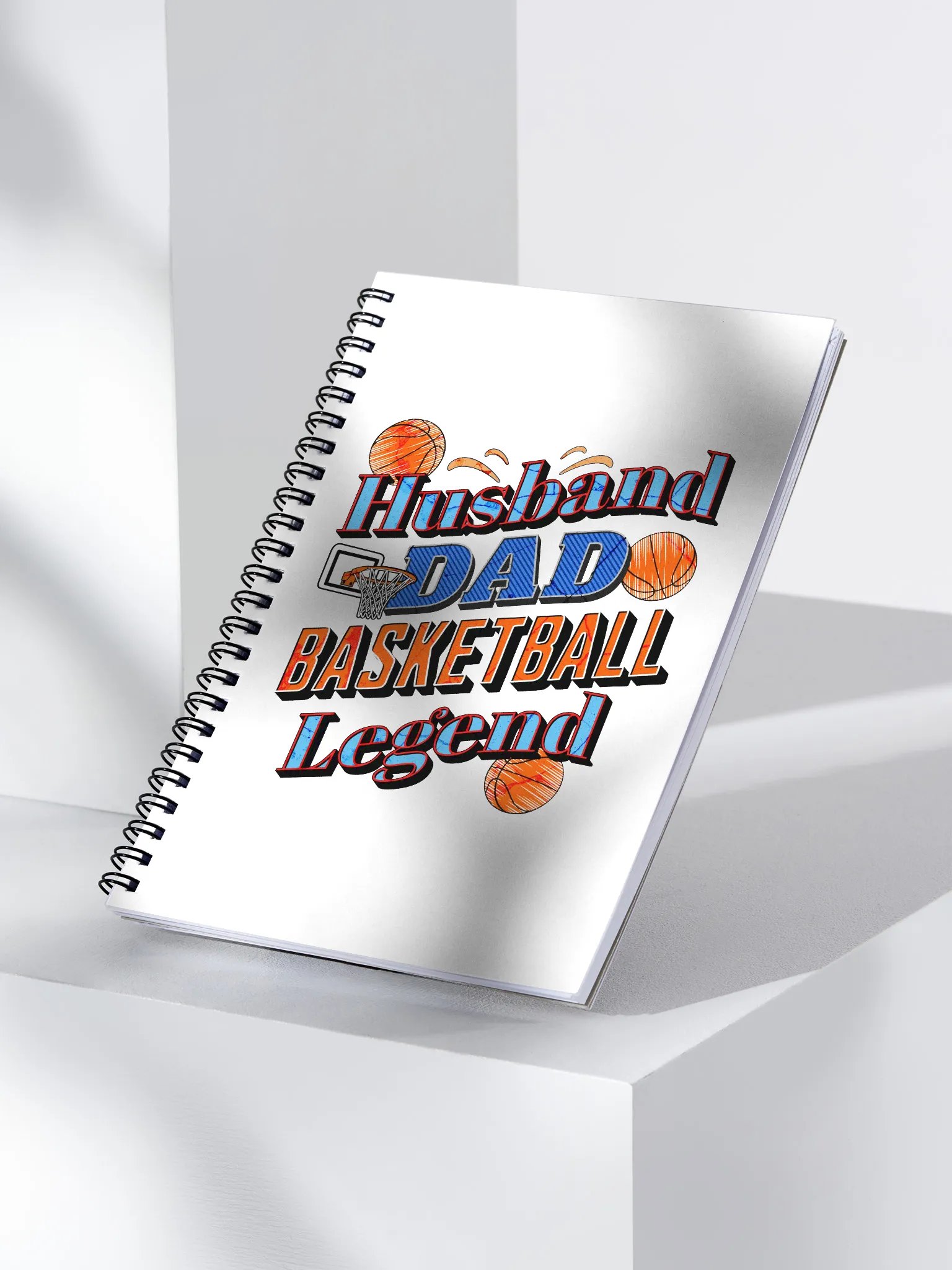 Husband Dad Basketball Legend Notebook product image (3)