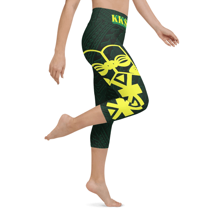 Tatau Korero Tiki Yoga Capri Leggings product image (1)