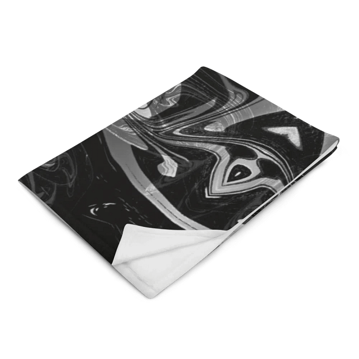 Black and White Swarm Pattern Urban Design Throw Blanket product image (14)