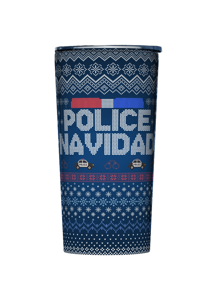 Police Navidad 20oz Stainless Steel Tumbler product image (1)