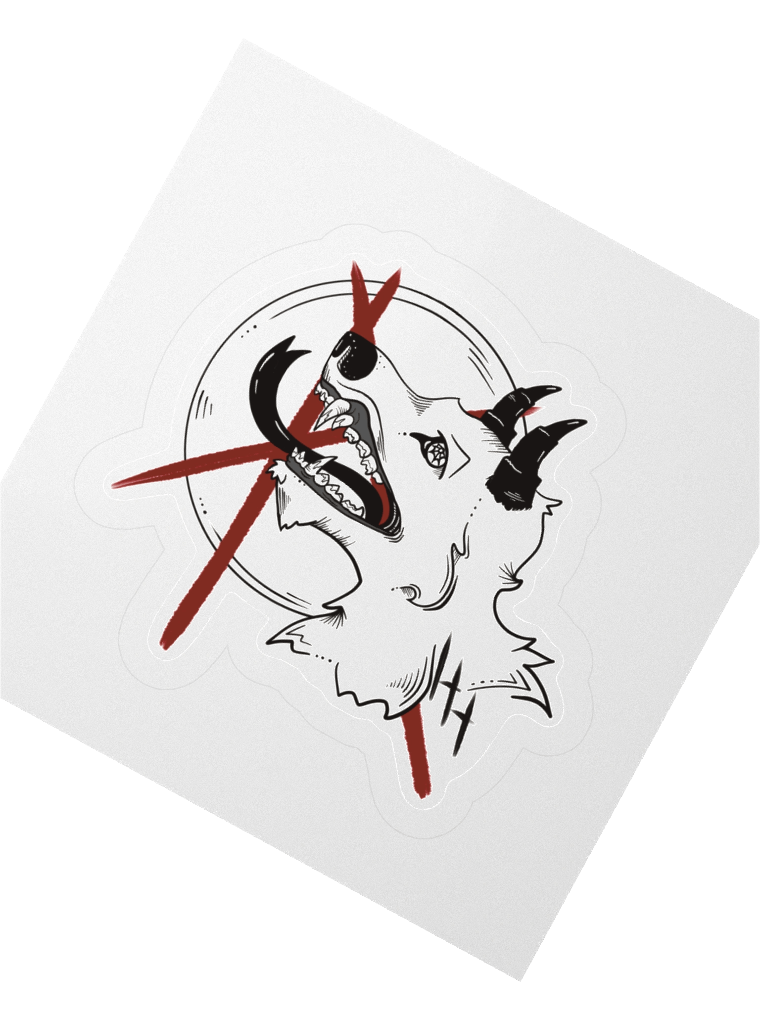 Hellhound MC Kiss Cut Sticker product image (3)