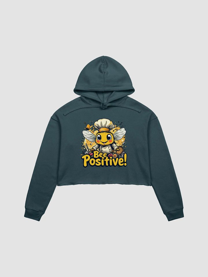 Bee Positive! Chef Bee Crop Hoodie product image (4)