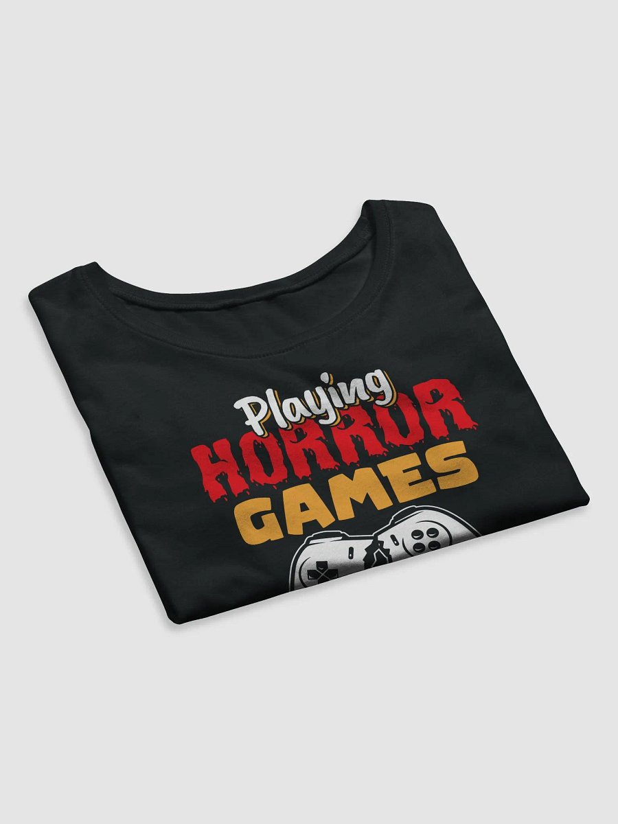 Playing Horror Games Is My Cardio - Short Cut Tee product image (4)