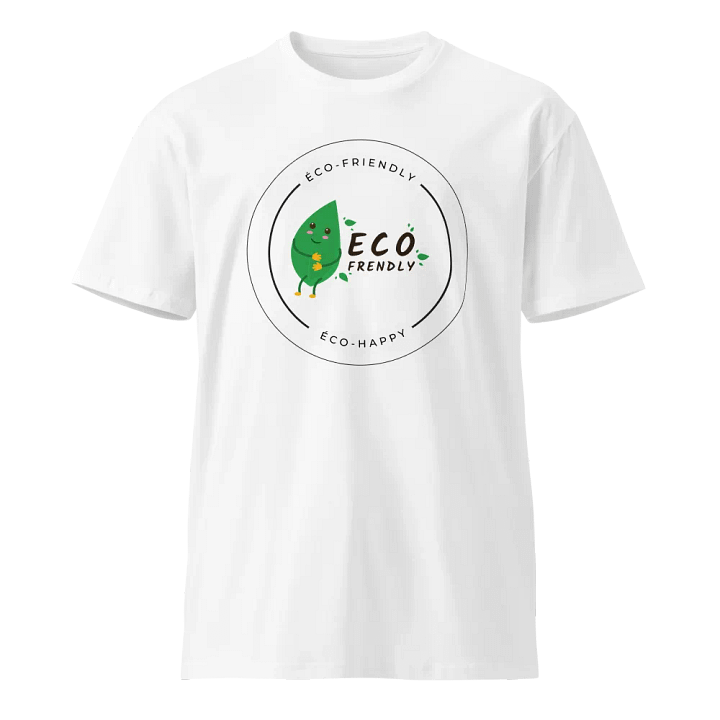 Eco-Happy Leaf Badge Unisex T-Shirt product image (2)
