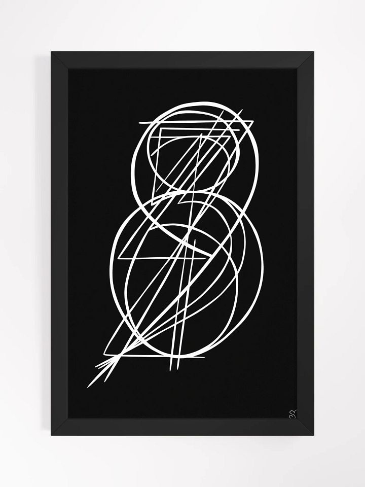 Vibrant Ayous Wood Framed Matte Poster - Abstract Image No. 11 product image (3)