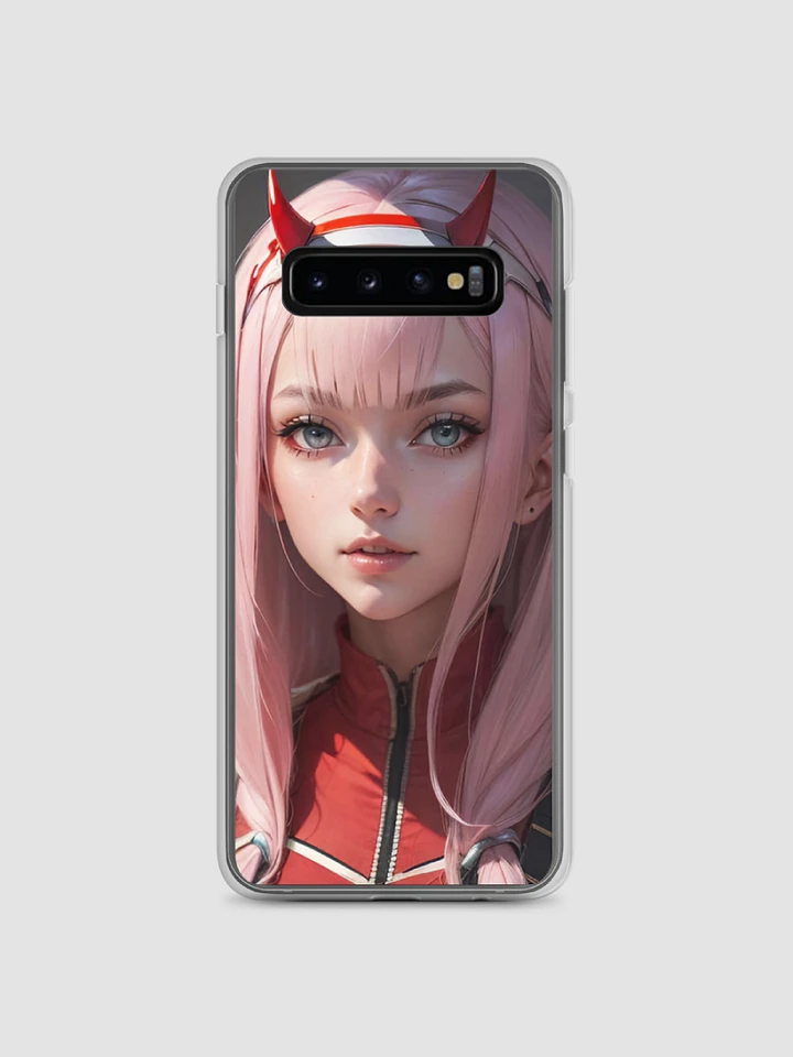Darling in the Franxx Zero Two Inspired Samsung Galaxy Phone Case - Fits S10 to S24 Series - Strelitzia Design, Durable Protection product image (2)