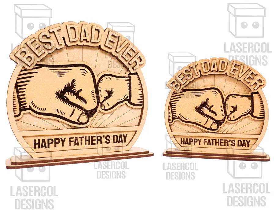 Father's Day Gift Plaque Set 1 (2 Sizes) - Laser Cut Files product image (5)