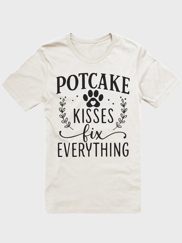 Potcake Kisses Fix Everything Dog Lover T-Shirt - Healing Paw Print Tee product image (1)