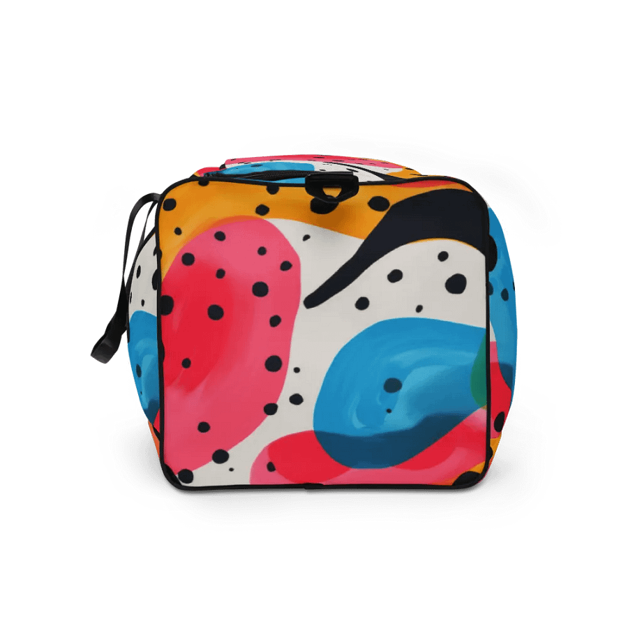 “Tangerine Blue Dreams” All-over Multi-Pattern Duffle Bag product image (11)