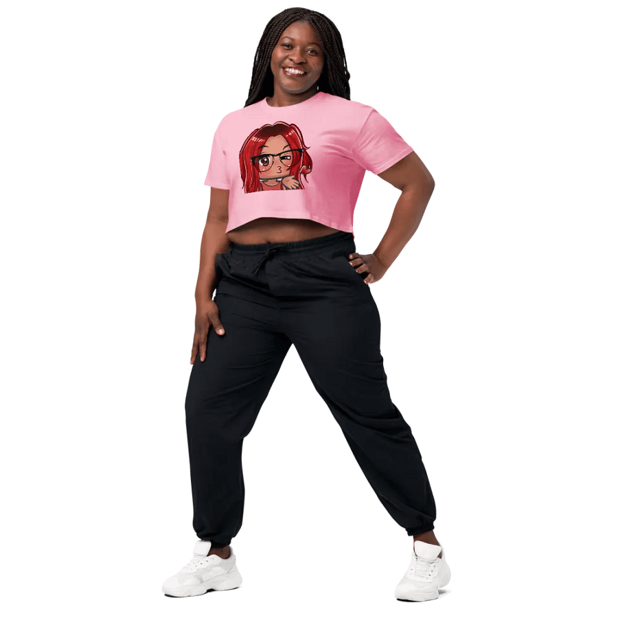 Pink Kissy Face Crop top product image (10)