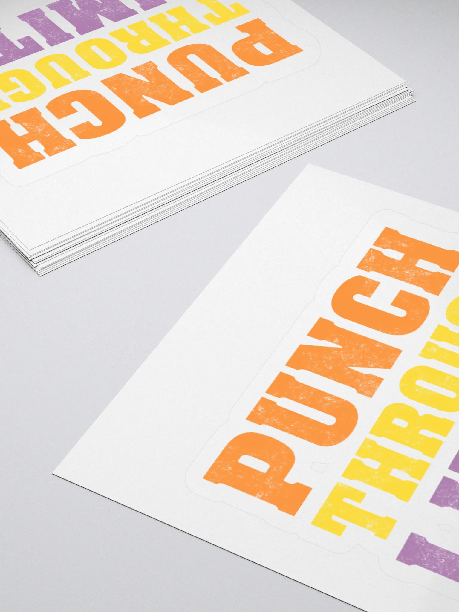 Punch Through Limits Kiss Cut Stickers product image (11)