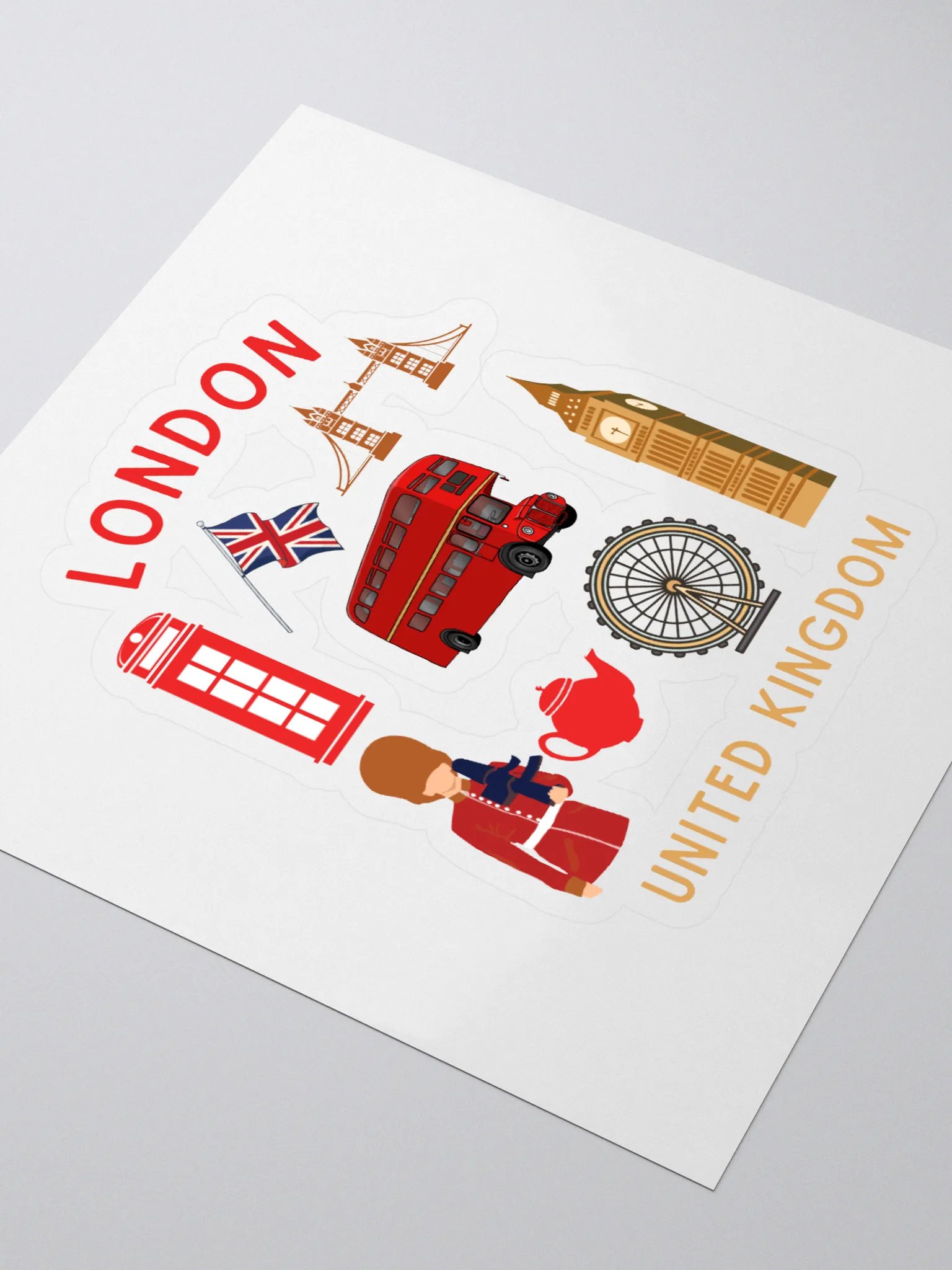 London's Iconic Landmarks Traveler Sticker product image (3)