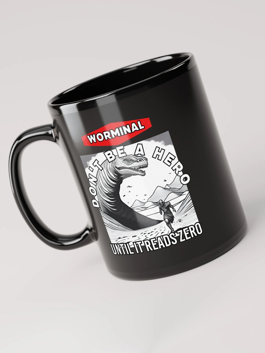 WORMINAL Black Glossy Mug product image (5)