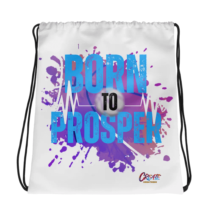 Born to Prosper Full Print Drawstring Bag product image (1)