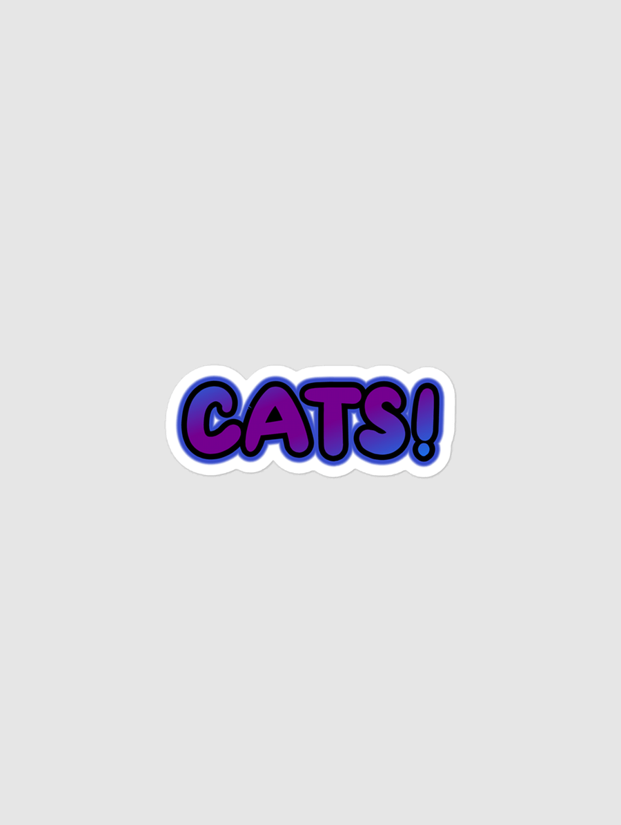 CATS! Bubble-free sticker product image (1)