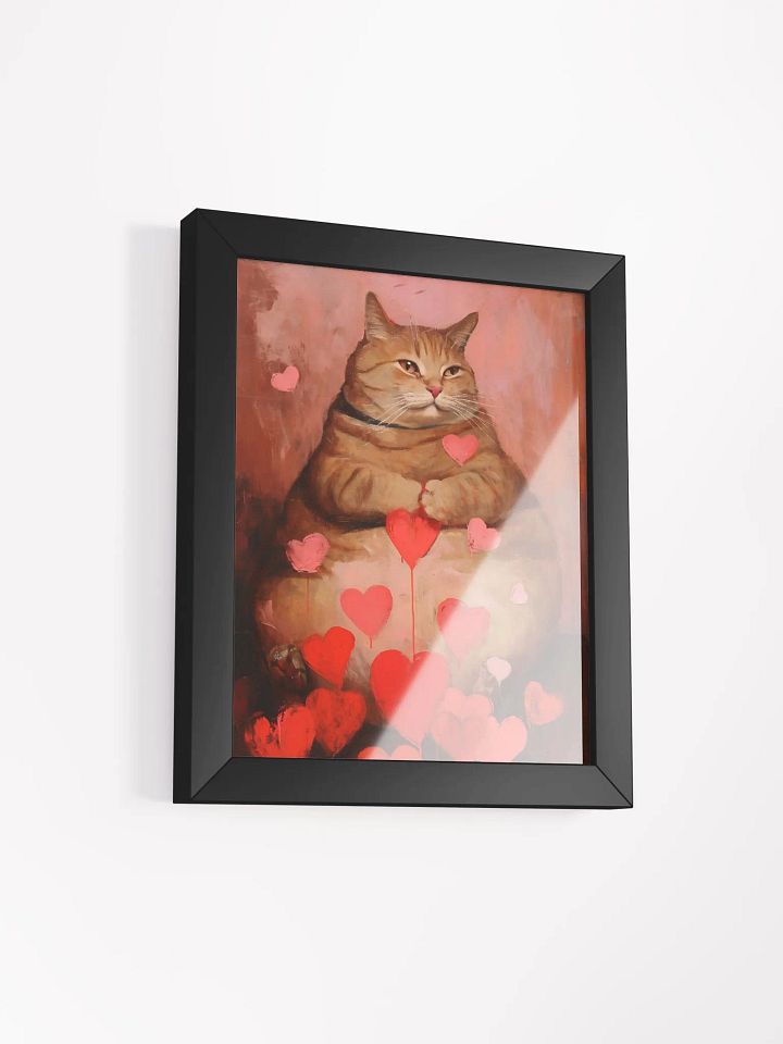 Serene Love: Framed Cat Art Poster product image (3)