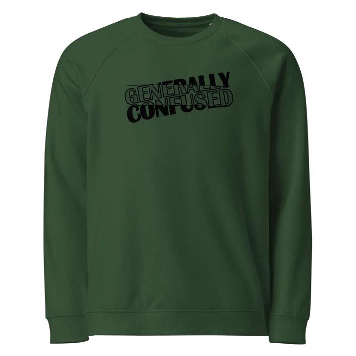 Generally Confused Organic Cotton Sweatshirt (Black Print) product image (1)